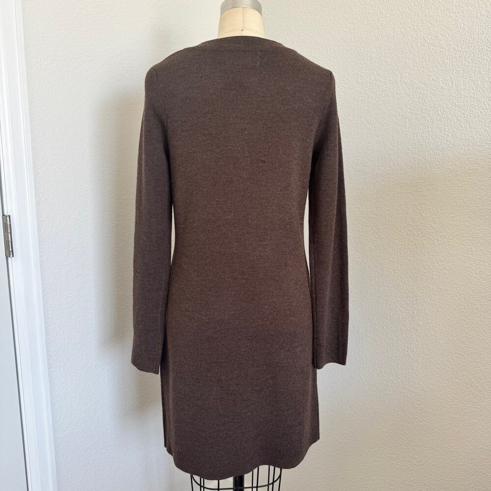 Ellen Tracy | Merino Wool Blend Longline Cardigan Sweater Size Small - Picture 3 of 9